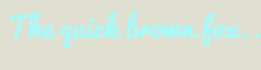 Image with Font Color 9FFFFF and Background Color DFE0D2